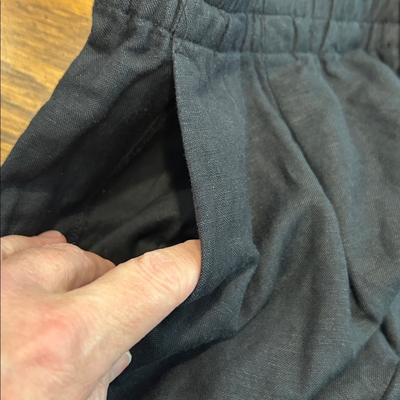 Madewell Linen-Blend Pull-On High-Rise Straight Pants NF099 - Picture 8 of 13